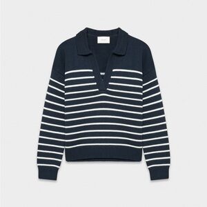 Aritzia 100% Wool Navy Knit Sweater